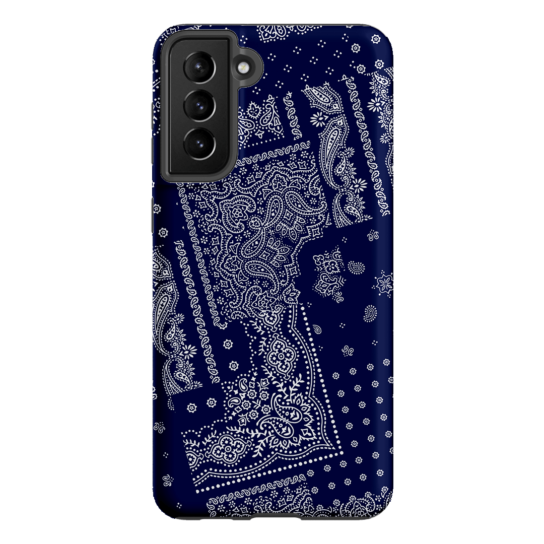 Paisley Indigo Printed Phone Cases Samsung Galaxy S21 Plus / Armoured by The Dairy - The Dairy