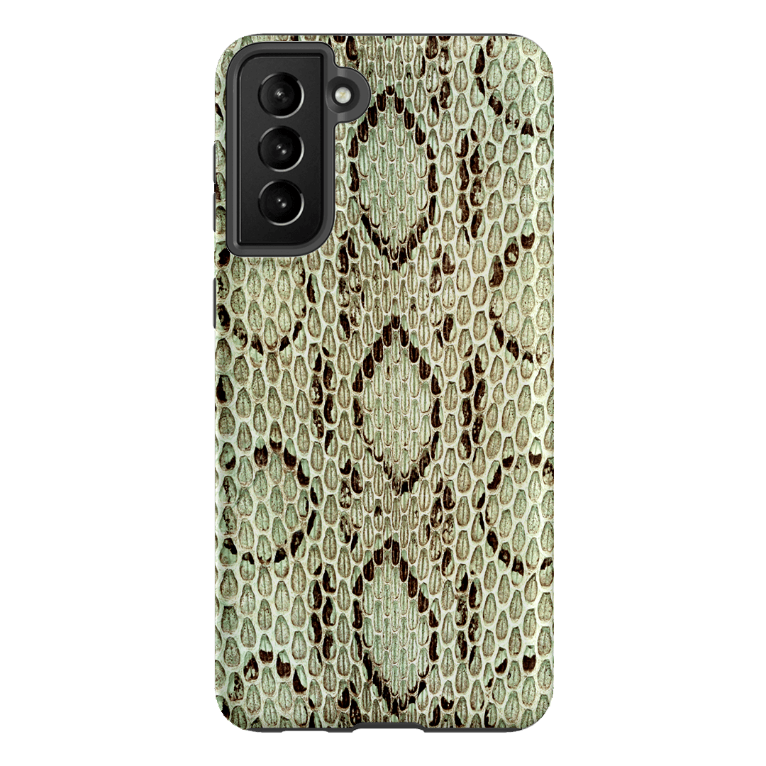 Pistachio Python Printed Phone Cases Samsung Galaxy S21 Plus / Armoured by The Dairy - The Dairy