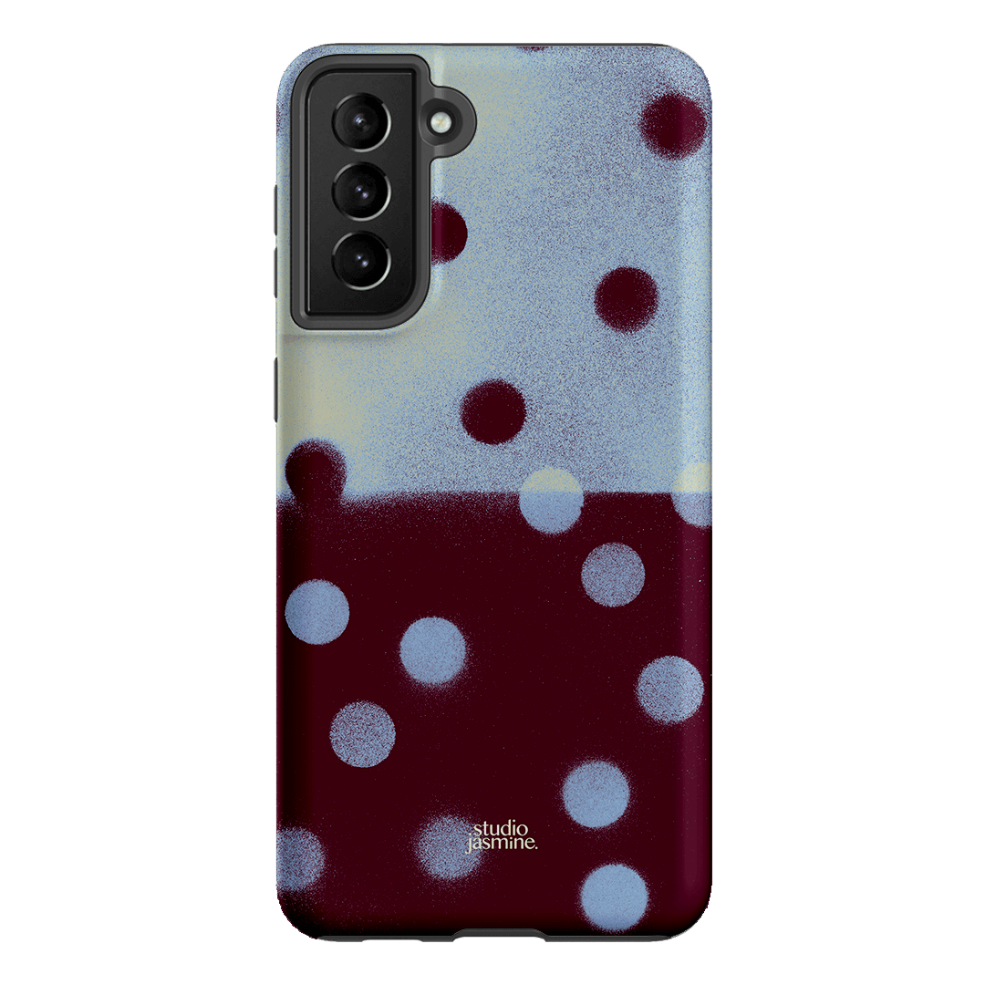 Plum Polka Dot Printed Phone Cases Samsung Galaxy S21 Plus / Armoured by Jasmine Dowling - The Dairy