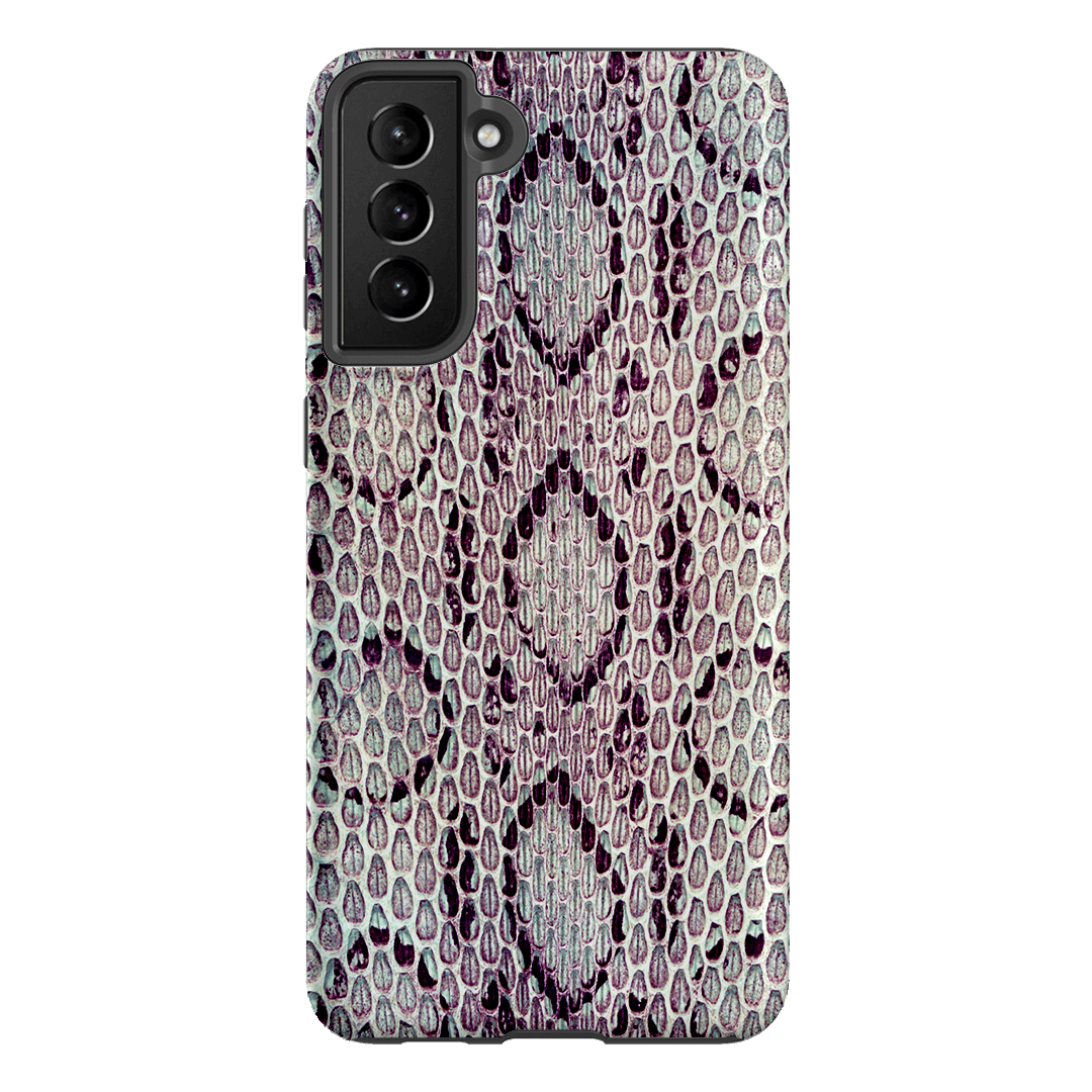 Plum Python Printed Phone Cases Samsung Galaxy S21 Plus / Armoured by The Dairy - The Dairy