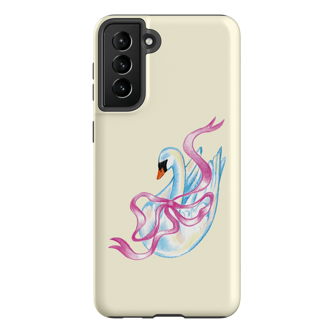 Satin Swan Printed Phone Cases Samsung Galaxy S21 Plus / Armoured by Femke Studio - The Dairy