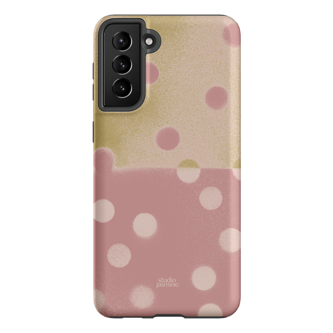 Strawberry Polka Dot Printed Phone Cases Samsung Galaxy S21 Plus / Armoured by Jasmine Dowling - The Dairy