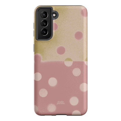 Strawberry Polka Dot Printed Phone Cases Samsung Galaxy S21 Plus / Armoured by Jasmine Dowling - The Dairy