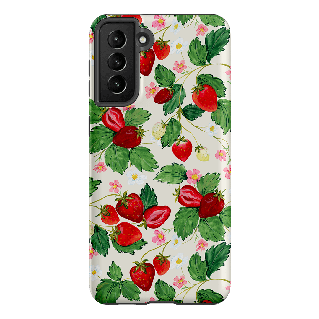 Strawberry Patch Printed Phone Cases Samsung Galaxy S21 Plus / Armoured by Ellie Mae - The Dairy