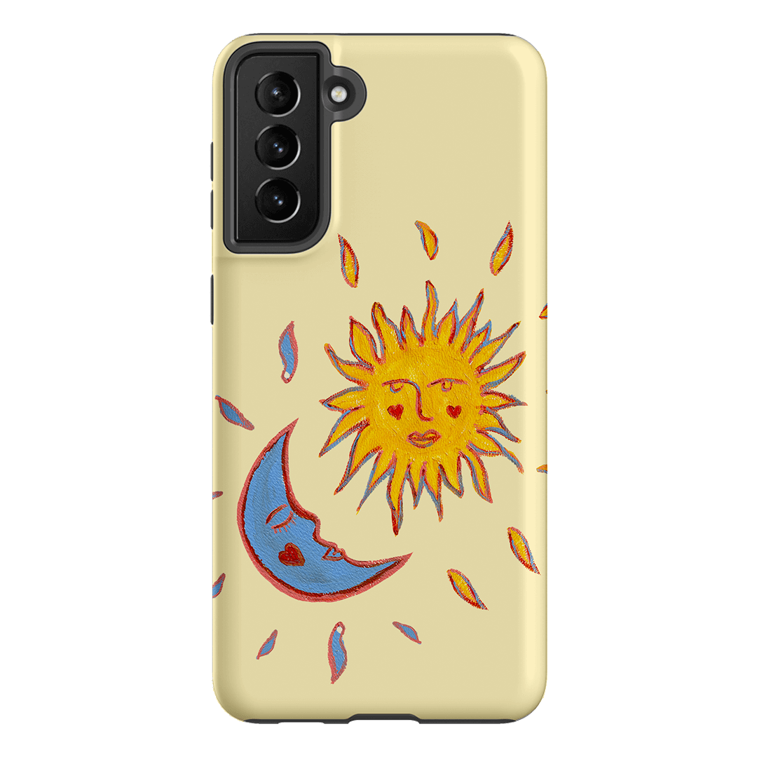 Sun & Moon Yellow Printed Phone Cases Samsung Galaxy S21 Plus / Armoured by BG. Studio - The Dairy