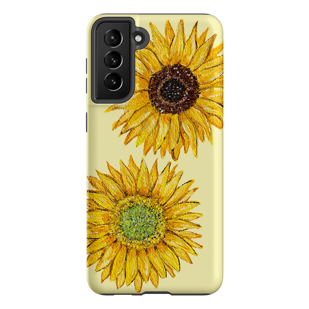 Sunflower Yellow Printed Phone Cases Samsung Galaxy S21 Plus / Armoured by BG. Studio - The Dairy