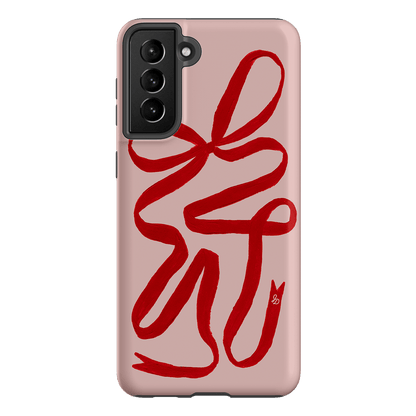 Valentine Ribbon Printed Phone Cases Samsung Galaxy S21 Plus / Armoured by Jasmine Dowling - The Dairy