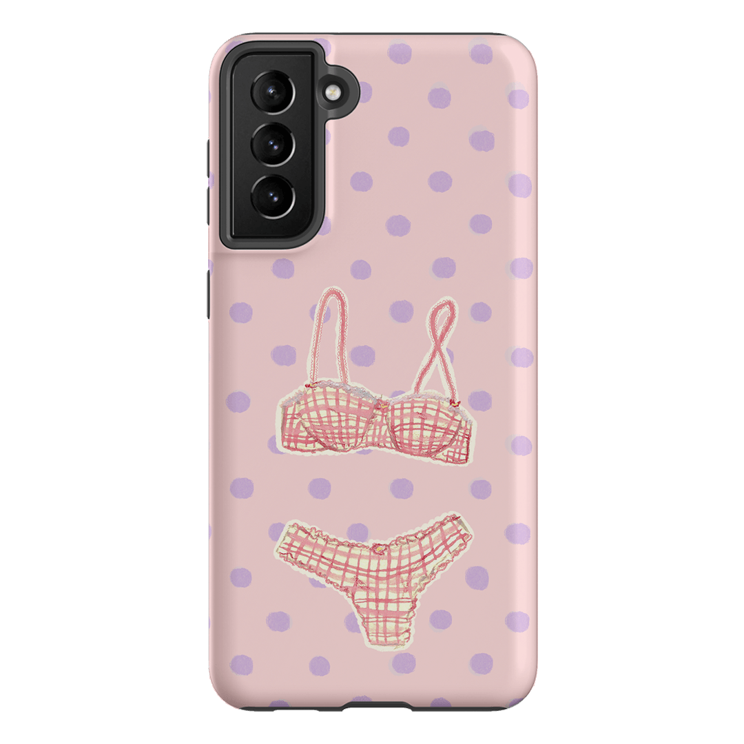 Vintage Gingham Printed Phone Cases Samsung Galaxy S21 Plus / Armoured by Kayla Carr - The Dairy
