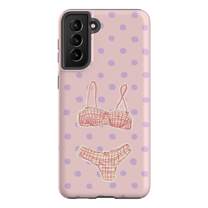 Vintage Gingham Printed Phone Cases Samsung Galaxy S21 Plus / Armoured by Kayla Carr - The Dairy