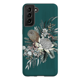 Teal Native Printed Phone Cases Samsung Galaxy S21 Plus / Armoured by Typoflora - The Dairy
