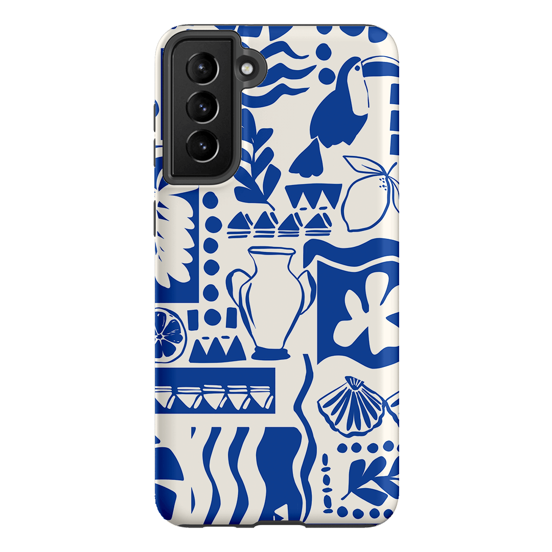 Toucan Blue Printed Phone Cases Samsung Galaxy S21 Plus / Armoured by Charlie Taylor - The Dairy