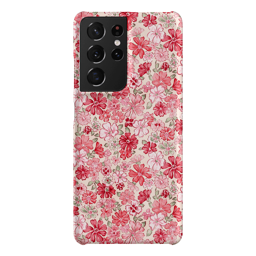 Strawberry Kiss Printed Phone Cases Samsung Galaxy S21 Ultra / Snap by Oak Meadow - The Dairy