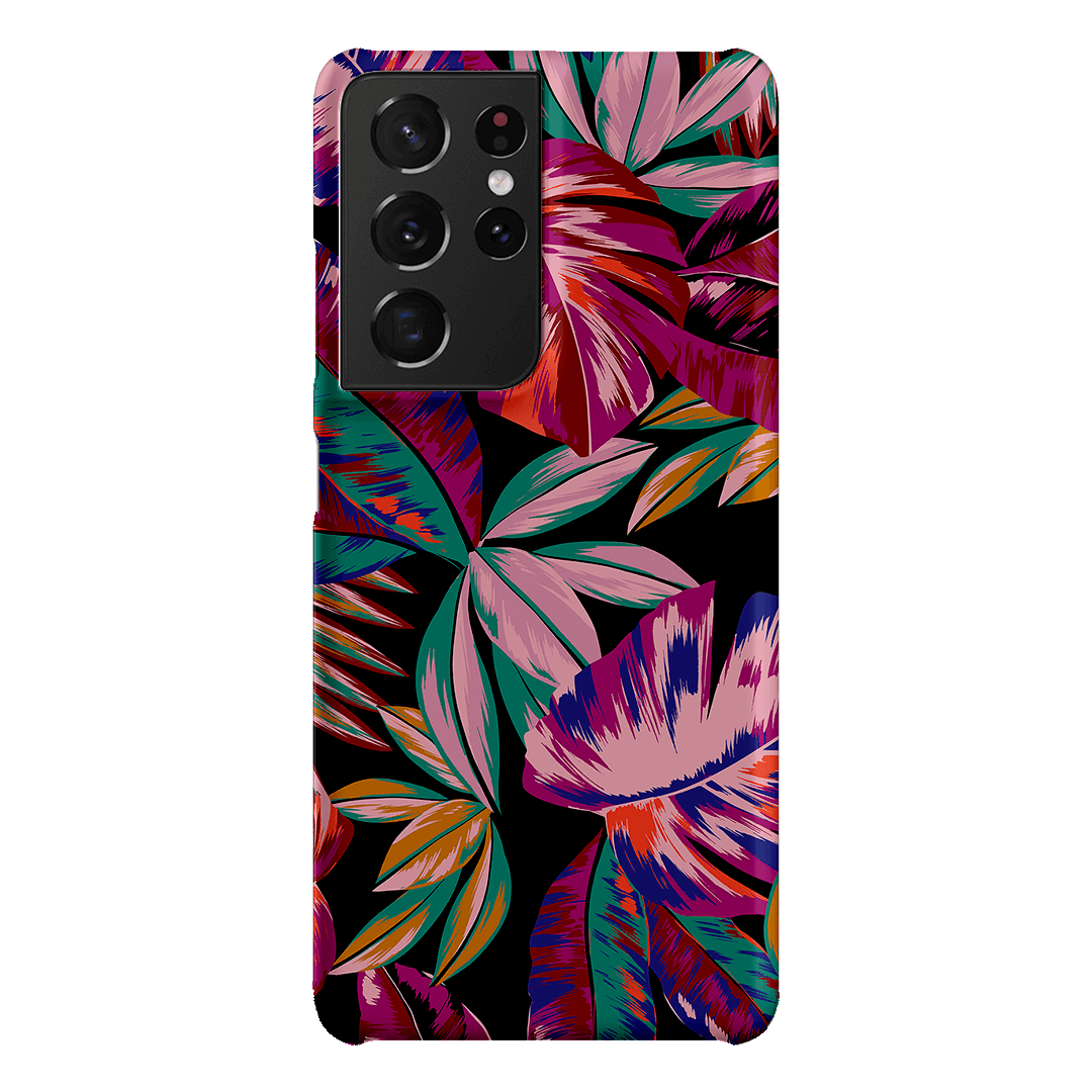 Midnight Palm Printed Phone Cases Samsung Galaxy S21 Ultra / Snap by Charlie Taylor - The Dairy