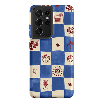 Afternoon Mezze Cornflower Printed Phone Cases Samsung Galaxy S21 Ultra / Armoured by Charlie Taylor - The Dairy