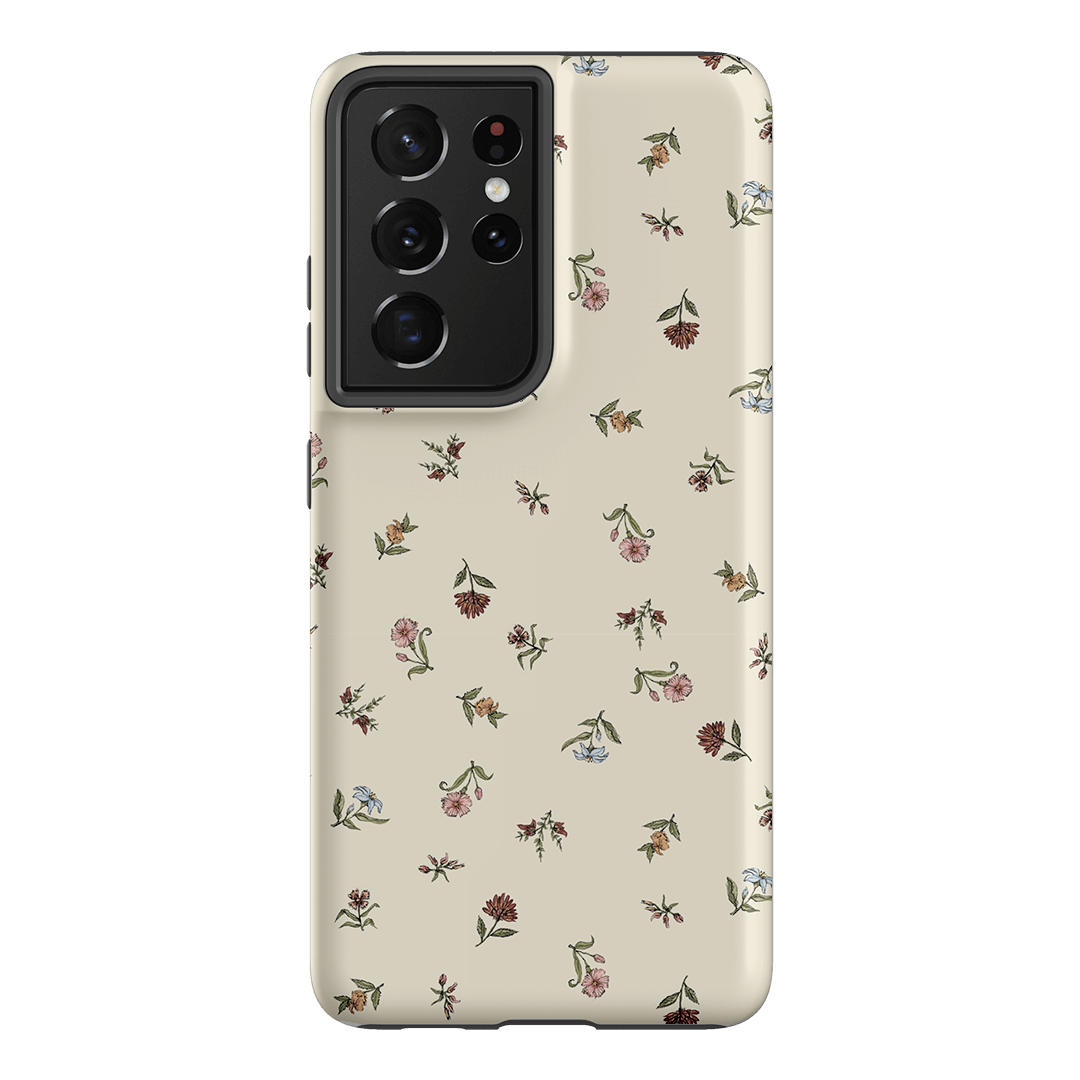 Butter Ditsy Printed Phone Cases Samsung Galaxy S21 Ultra / Armoured by Veronica Tucker - The Dairy