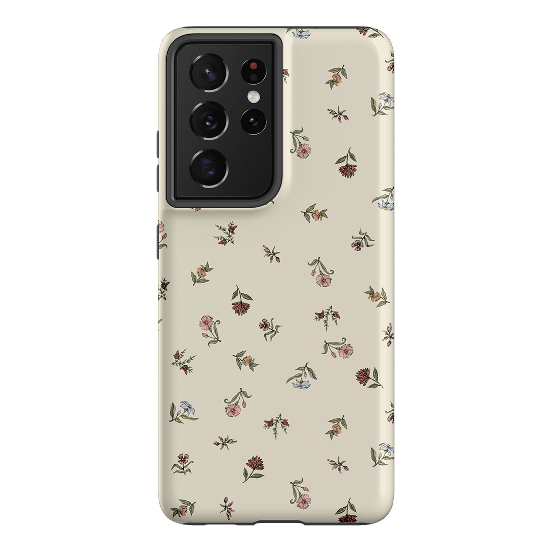 Butter Ditsy Printed Phone Cases Samsung Galaxy S21 Ultra / Armoured by Veronica Tucker - The Dairy