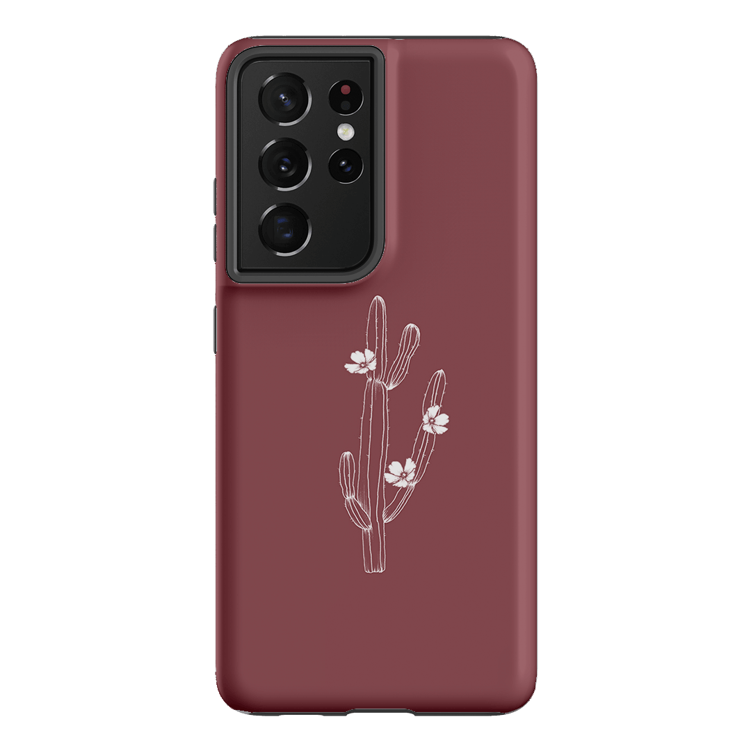 Cactus Flower Printed Phone Cases Samsung Galaxy S21 Ultra / Armoured by Typoflora - The Dairy