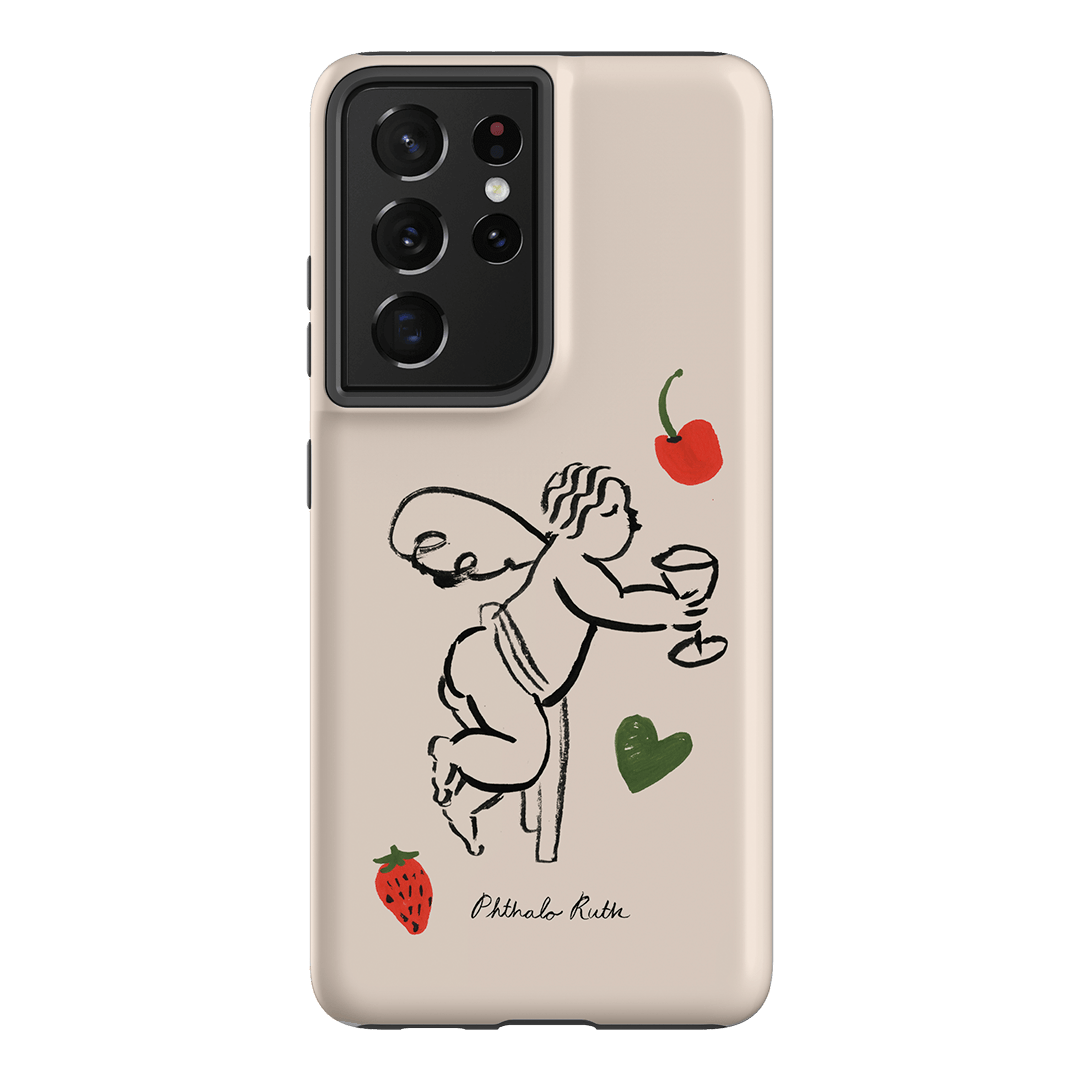 Cherub Printed Phone Cases Samsung Galaxy S21 Ultra / Armoured by Phthalo Ruth - The Dairy