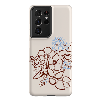 Cream Posy Printed Phone Cases Samsung Galaxy S21 Ultra / Armoured by Typoflora - The Dairy