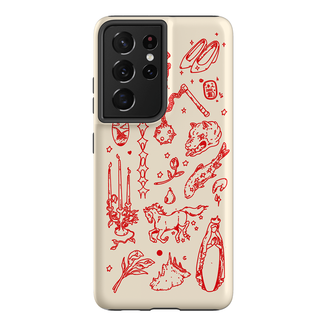Dreamcore Cream Printed Phone Cases Samsung Galaxy S21 Ultra / Armoured by Easty Beasty - The Dairy