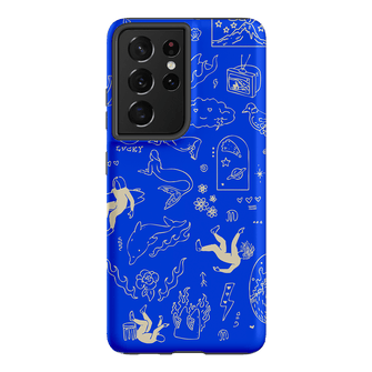 Easty Flash Blue Printed Phone Cases Samsung Galaxy S21 Ultra / Armoured by Easty Beasty - The Dairy