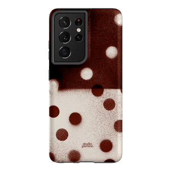 Espresso Polka Dot Printed Phone Cases Samsung Galaxy S21 Ultra / Armoured by Jasmine Dowling - The Dairy