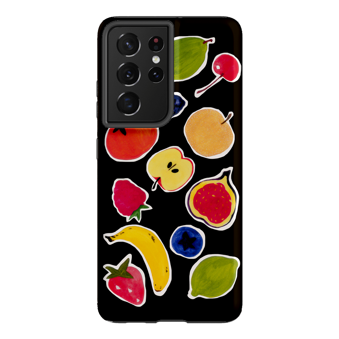 Fruit Stickers Printed Phone Cases Samsung Galaxy S21 Ultra / Armoured by Studio Bon - The Dairy