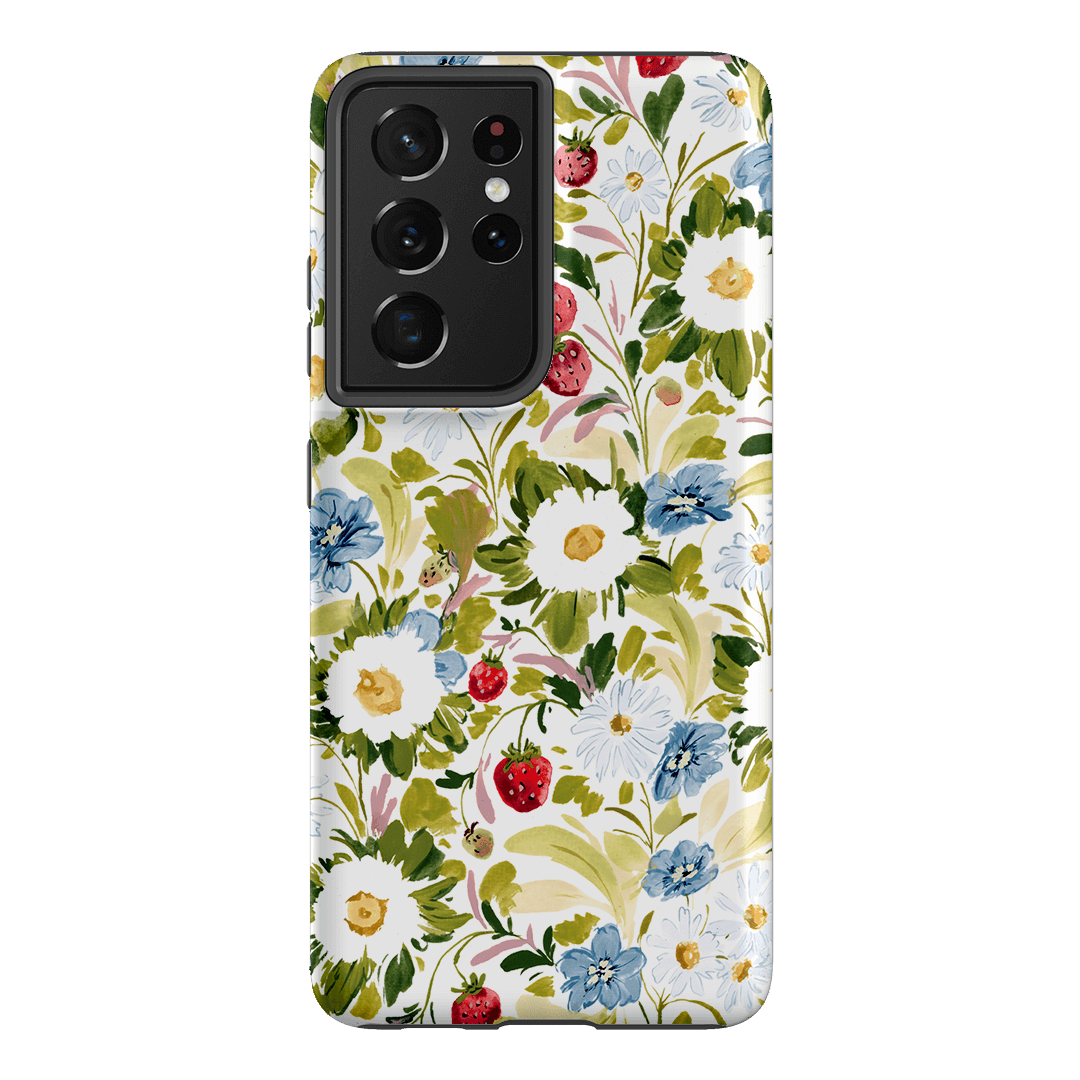 Garden Strawberries Printed Phone Cases Samsung Galaxy S21 Ultra / Armoured by Ellie Mae - The Dairy