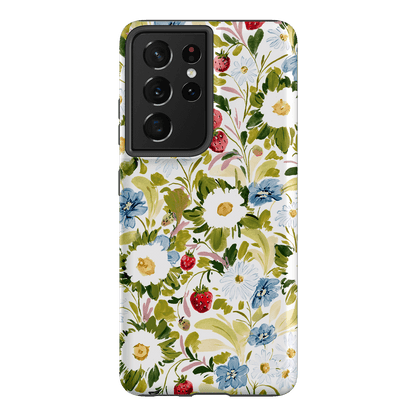 Garden Strawberries Printed Phone Cases Samsung Galaxy S21 Ultra / Armoured by Ellie Mae - The Dairy