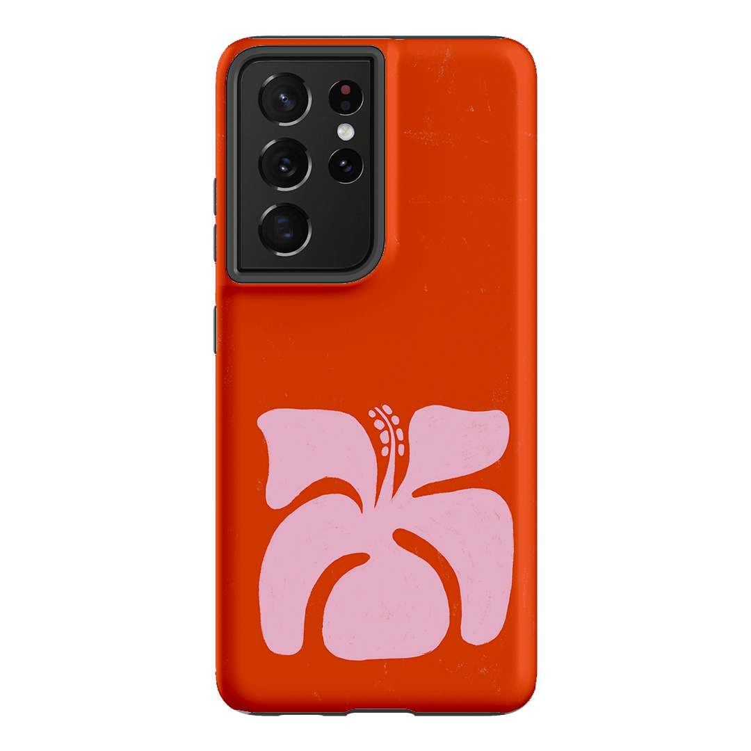 Hibiscus Crush Printed Phone Cases Samsung Galaxy S21 Ultra / Armoured by Marie Fauritte - The Dairy