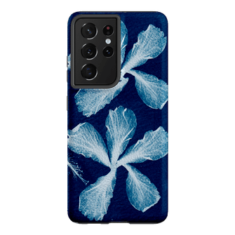 Hibiscus Cyanotype Printed Phone Cases Samsung Galaxy S21 Ultra / Armoured by Sally Hungerford - The Dairy
