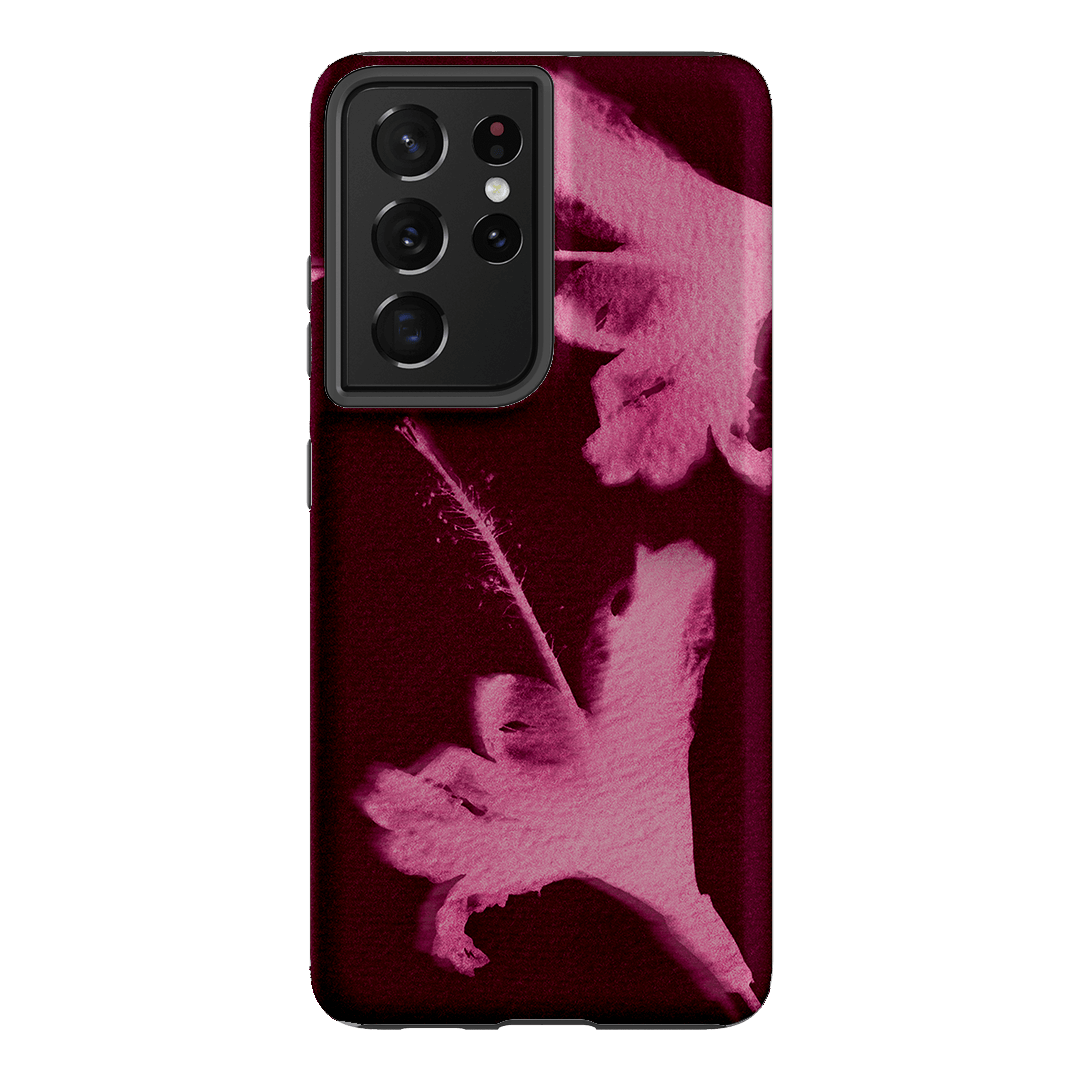 Hibiscus Glow Printed Phone Cases Samsung Galaxy S21 Ultra / Armoured by Sally Hungerford - The Dairy