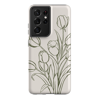 Inked Tulips Printed Phone Cases Samsung Galaxy S21 Ultra / Armoured by Typoflora - The Dairy