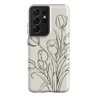 Inked Tulips Printed Phone Cases Samsung Galaxy S21 Ultra / Armoured by Typoflora - The Dairy