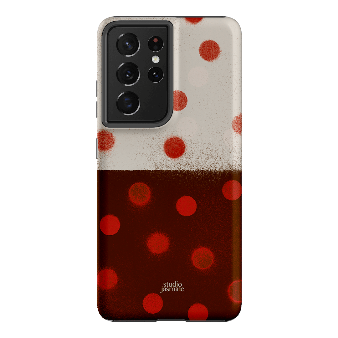 Ladybug Polka Dot Printed Phone Cases Samsung Galaxy S21 Ultra / Armoured by Jasmine Dowling - The Dairy