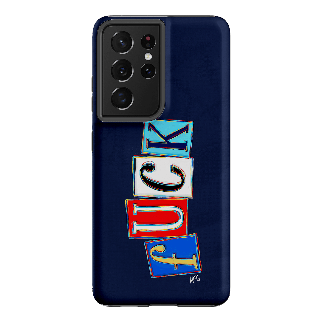 Lil Fcks Blue Printed Phone Cases Samsung Galaxy S21 Ultra / Armoured by Margarbs Art - The Dairy