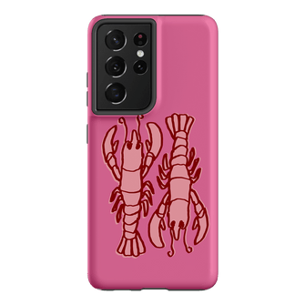 Lobster Love Pink Printed Phone Cases Samsung Galaxy S21 Ultra / Armoured by The Dairy - The Dairy