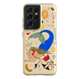 Mermaid Salad Cream Printed Phone Cases Samsung Galaxy S21 Ultra / Armoured by Easty Beasty - The Dairy