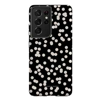 Mini Confetti Noir Printed Phone Cases Samsung Galaxy S21 Ultra / Armoured by Veronica Tucker - The Dairy