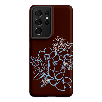 Mocha Posy Printed Phone Cases Samsung Galaxy S21 Ultra / Armoured by Typoflora - The Dairy