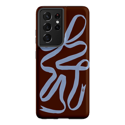 Mocha Ribbon Printed Phone Cases Samsung Galaxy S21 Ultra / Armoured by Jasmine Dowling - The Dairy
