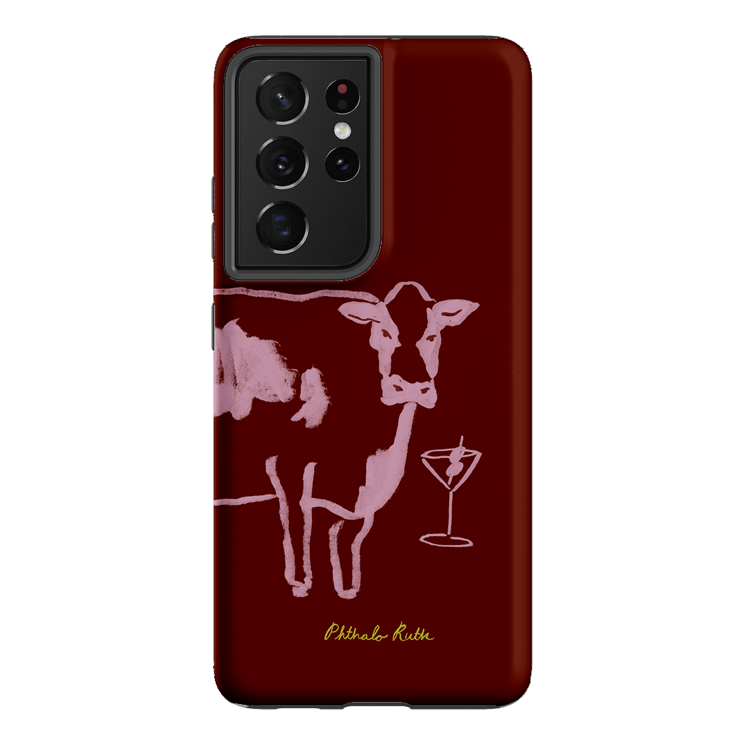 Mootini Berry Printed Phone Cases Samsung Galaxy S21 Ultra / Armoured by Phthalo Ruth - The Dairy