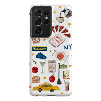 NYC White Printed Phone Cases Samsung Galaxy S21 Ultra / Armoured by BG. Studio - The Dairy