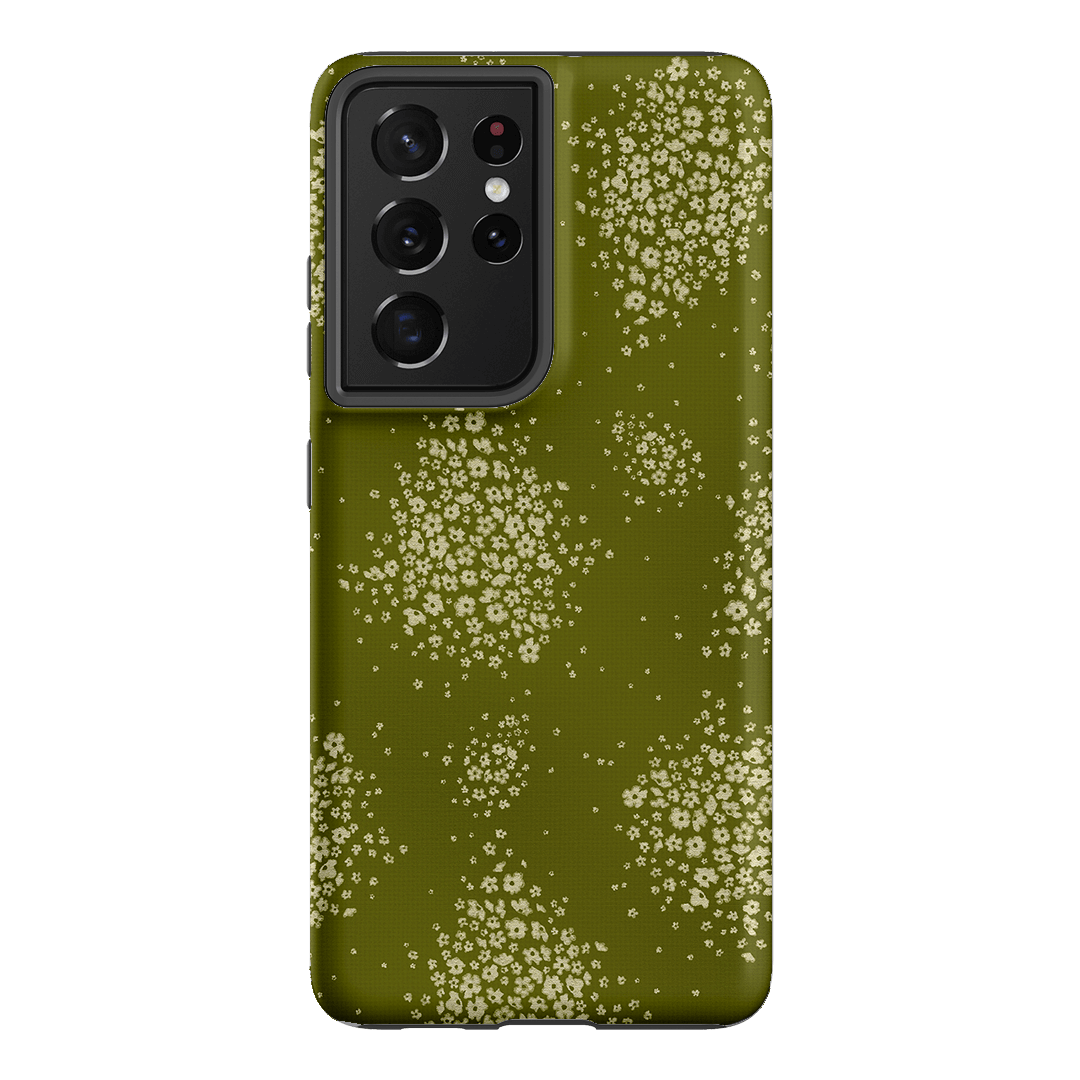 Olive Bloom Printed Phone Cases Samsung Galaxy S21 Ultra / Armoured by Veronica Tucker - The Dairy