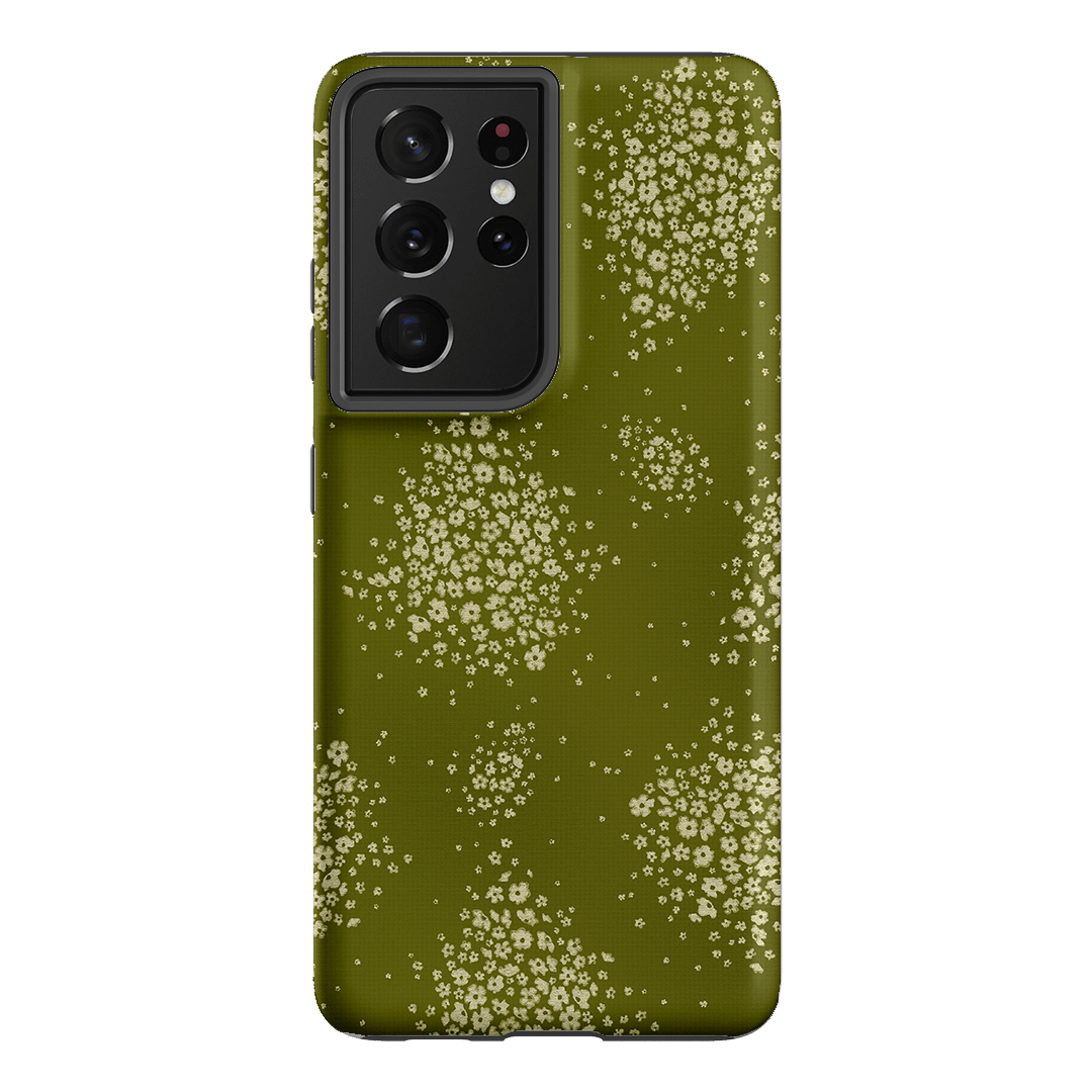 Olive Bloom Printed Phone Cases Samsung Galaxy S21 Ultra / Armoured by Veronica Tucker - The Dairy