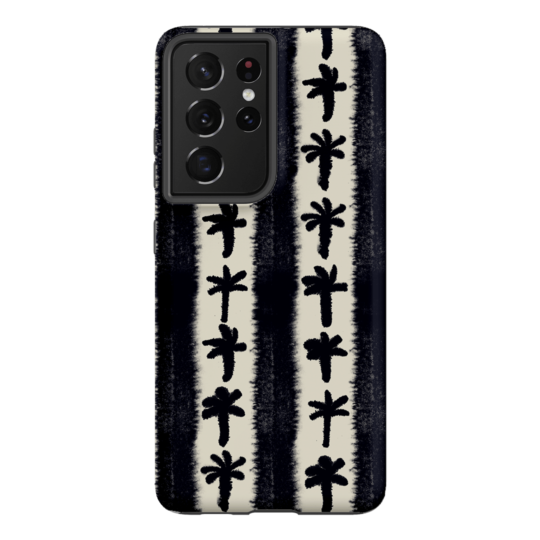 Palm Stripe Printed Phone Cases Samsung Galaxy S21 Ultra / Armoured by Desmond & Dempsey - The Dairy