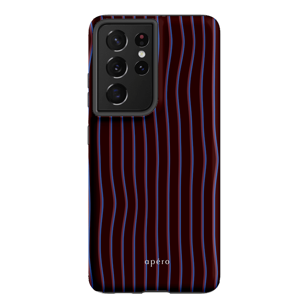 Panama Burgundy Printed Phone Cases Samsung Galaxy S21 Ultra / Armoured by Apero - The Dairy