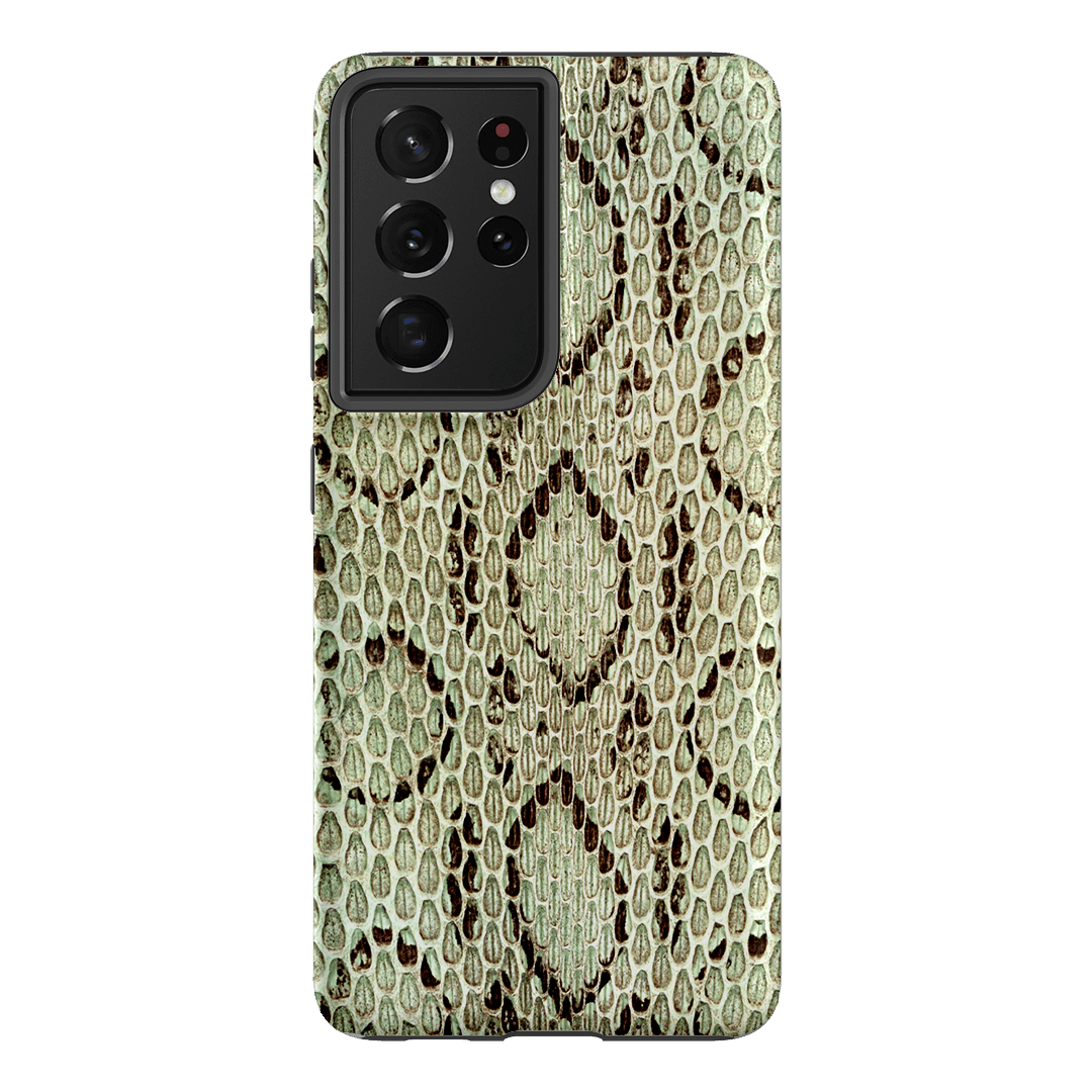 Pistachio Python Printed Phone Cases Samsung Galaxy S21 Ultra / Armoured by The Dairy - The Dairy