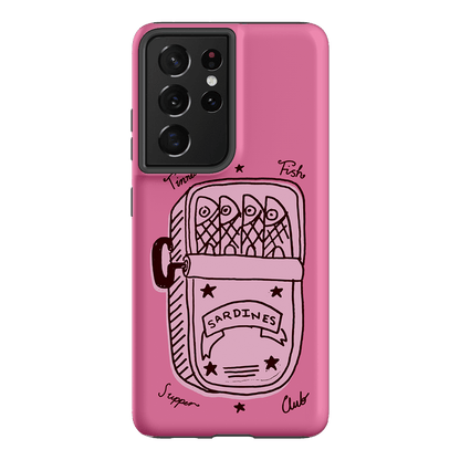 Sardine Social Pink Printed Phone Cases Samsung Galaxy S21 Ultra / Armoured by The Dairy - The Dairy