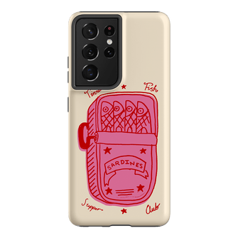 Sardine Social Red Printed Phone Cases Samsung Galaxy S21 Ultra / Armoured by The Dairy - The Dairy